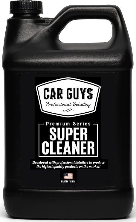 CarGuys Super Cleaner 1 Gallon Refill | Effective Car Interior Cleaner | Leather Car Seat Cleaner | Stain Remover for Carpet, Upholstery, Fabric, and Much More! | 1 Gallon (Sprayer Not Included)