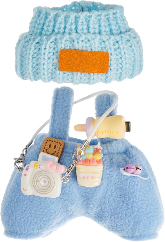 17cm Doll Clothes, Clothes Set for 17cm Dolls, Doll Clothes Suitable for Dolls Accessories (NO Doll) (Blue)