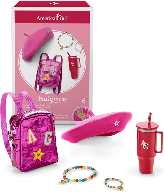 American Girl, Truly Me 18-inch Doll Accessories, AG Star Squad Mini Backpack & Accessories, for Ages 6+