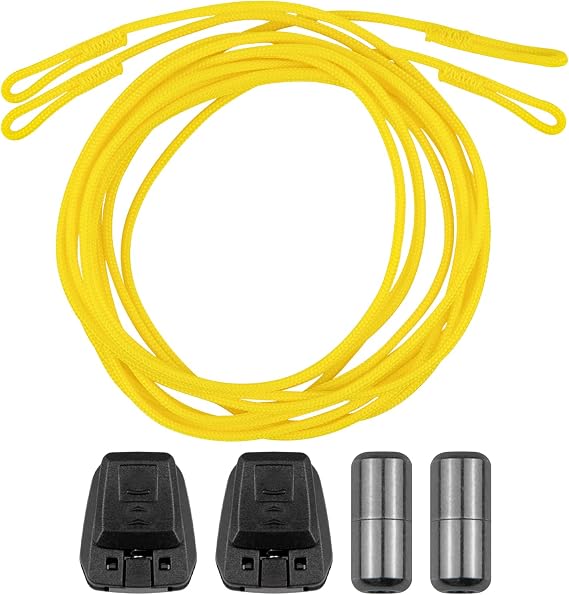 Endoto Shoelace Kit for Salomon, No Tie Round Shoe laces Strings for Salomon Speedcross Ski Shoes