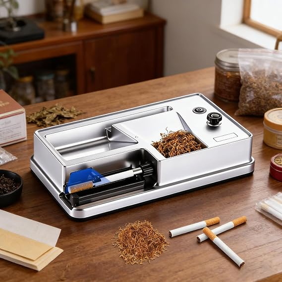 Electric Cigarette Roller, Intelligent Induction Cigarette Rolling Machine with 6.5/8mm, Smoke Appears in 2 Seconds, Automatic Power Off