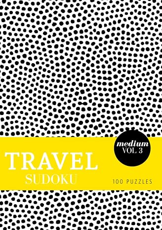 Travel Sudoku - Medium - 100 Puzzles: Pocket Sudoku Puzzle Book for Adults - Compact Size - Black & White Polka Dots (A5 Aesthetic Sudoku - Medium)