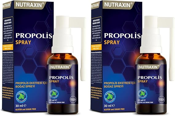 Nutraxin Propolis Ekstresi İçeren Boğaz Spreyi 30 mL (2 paketi)