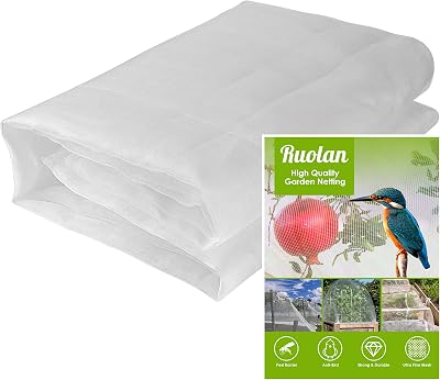 Garden Mesh Netting Mosquito Netting,10x50Ft Plant Covers,Row Cover Mesh for Vegetables Fruit Trees and Plants