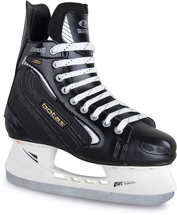 Botas - Draft/Attack Men's Ice Hockey Skates | Made in Europe (Czech Republic) | Color: Black
