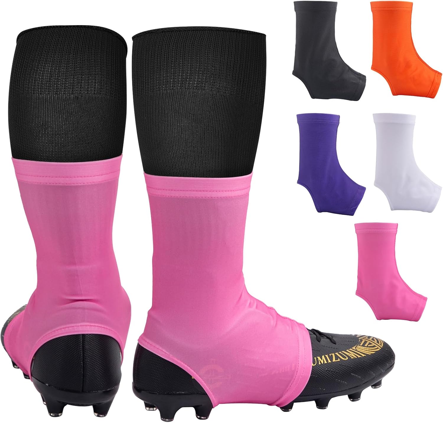 TUYUU Spats Football Cleat Covers,Youth Cleat Covers Football Keeps Dirt/Turf Debri Out,Bike Cleat Covers,Cleat Sleeves for Football Soccer Lacrosse Kids Teenagers Youths Adults.Cleat Cover