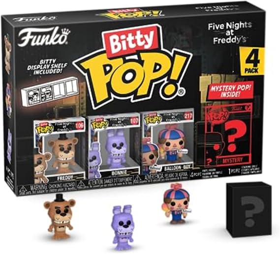 Funko Bitty Pop!: Five Nights at Freddy's Mini Collectible Toys 4-Pack - Freddy, Bonnie, Ballon Boy & Mystery Chase Figure (Styles May Vary) Q