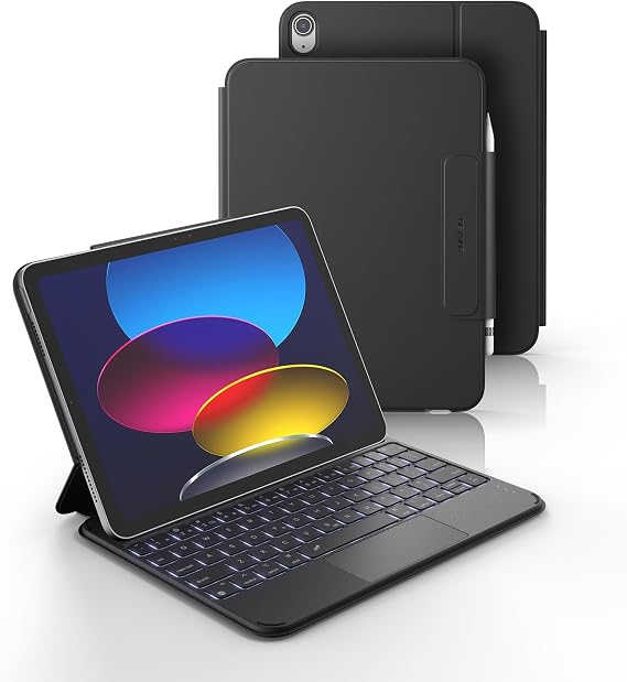 Dexnor for iPad (A16) 11th/10th Generation Case with Keyboard Ultra-Light