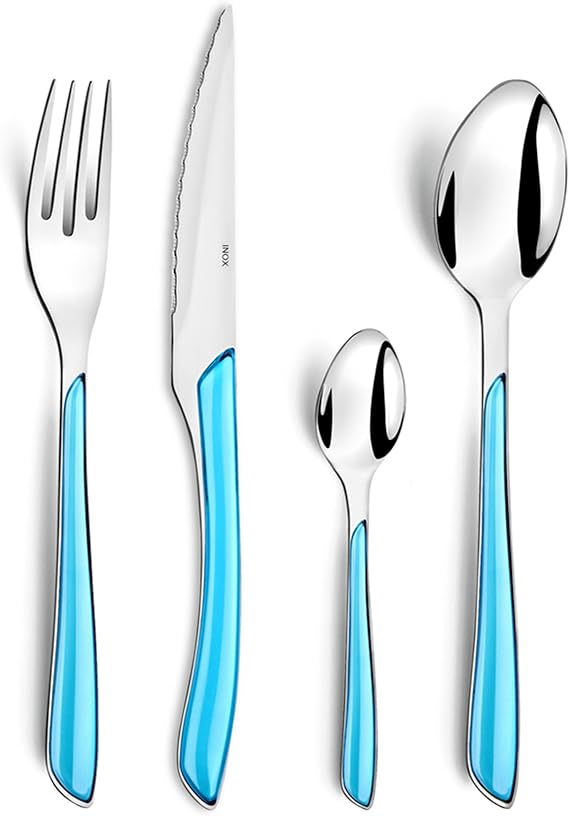 Amefa ECLAT - 24pc Turquoise Cutlery Set