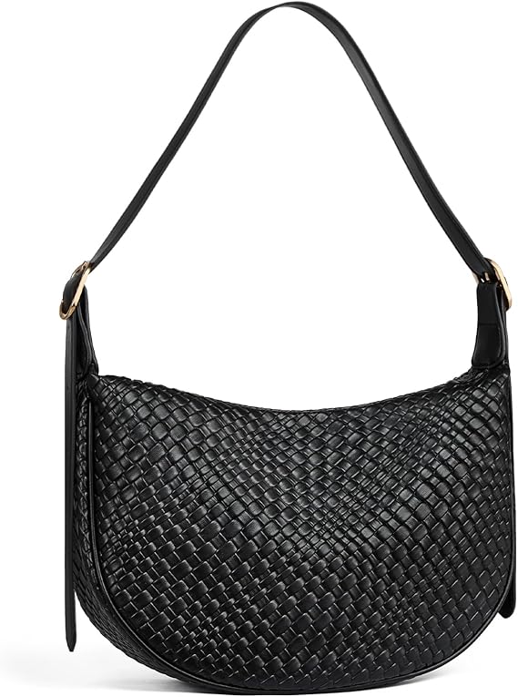 BOSTANTEN Purses for Women Crescent Crossbody Bag Vegan Leather Shoulder Hobo Handbag Adjustable Strap