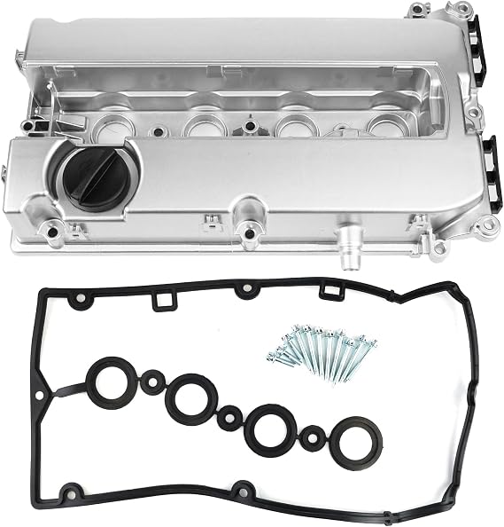 BHB Aluminum Engine Valve Cover Kit Compatible with Chevy Cruze 2011-2016 Sonic 2012-2018, Trax 2013-2020 Aveo 2009-2011 1.6 1.8# 55558673 55564395