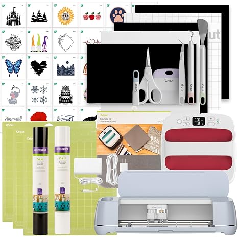 Cricut Maker 3 Iron On Starter Bundle + Digital Content, Multi