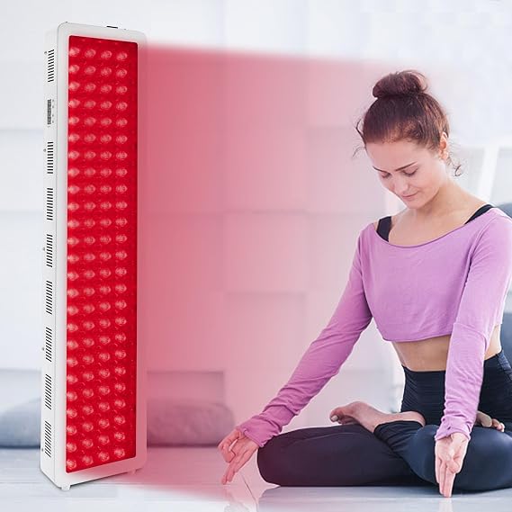 Red Light Therapy Device, Near Infrared Light Therapy Panel Combo 660nm and 850nm, 220 LEDs of Muscles and Joints,Improve Sleep,Anti-Aging