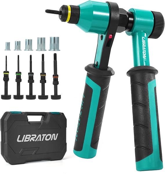 LIBRATON Rivet Nut Tool, Rivnut Tool, Professional Ratchet Nutsert Tool Kit