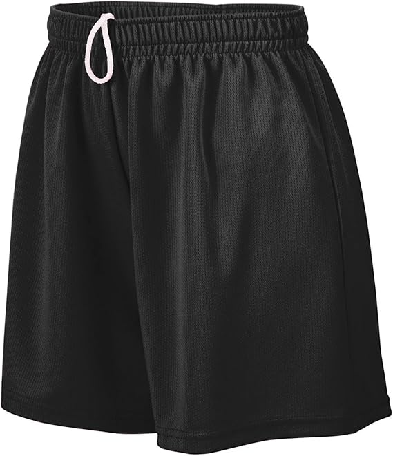 Augusta Sportswear Girl's Moisture-Wicking Mesh Athletic Teen Workout Sports Shorts