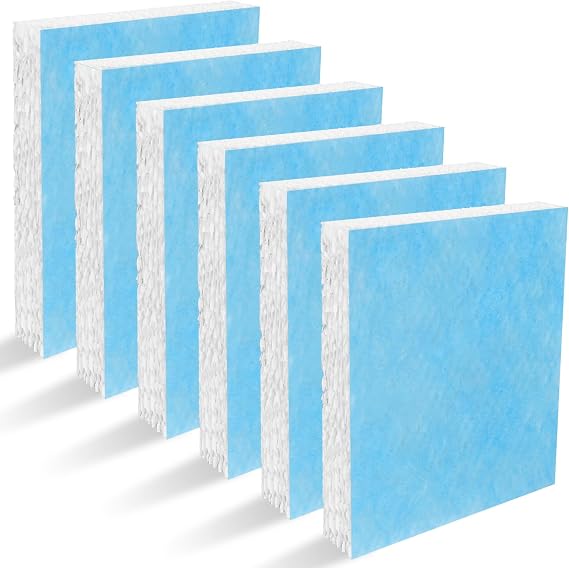 Lemige 6 Pack HFT600 Humidifier Filters T for Honeywell HEV615 HEV620