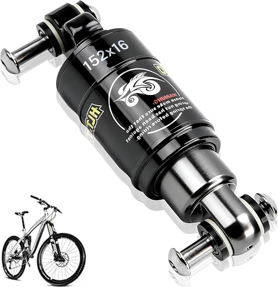 Mountain Bike Rear Shock Absorber 125mm Aluminum Alloy Bike Rear Shock Absorber 125mm 850lbs, ZLXHDL6ay371srkh