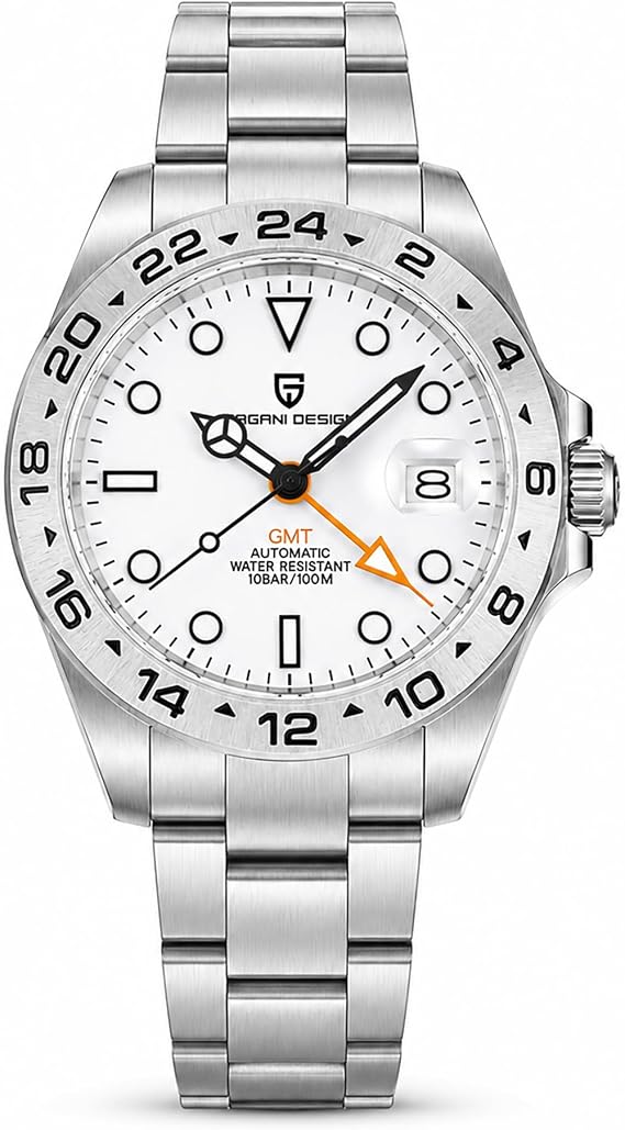 Pagani Design Watches Men GMT Automatic Self-Winding Mechanical Analog Sapphire Sports Waterproof Luminous Wrist Watch