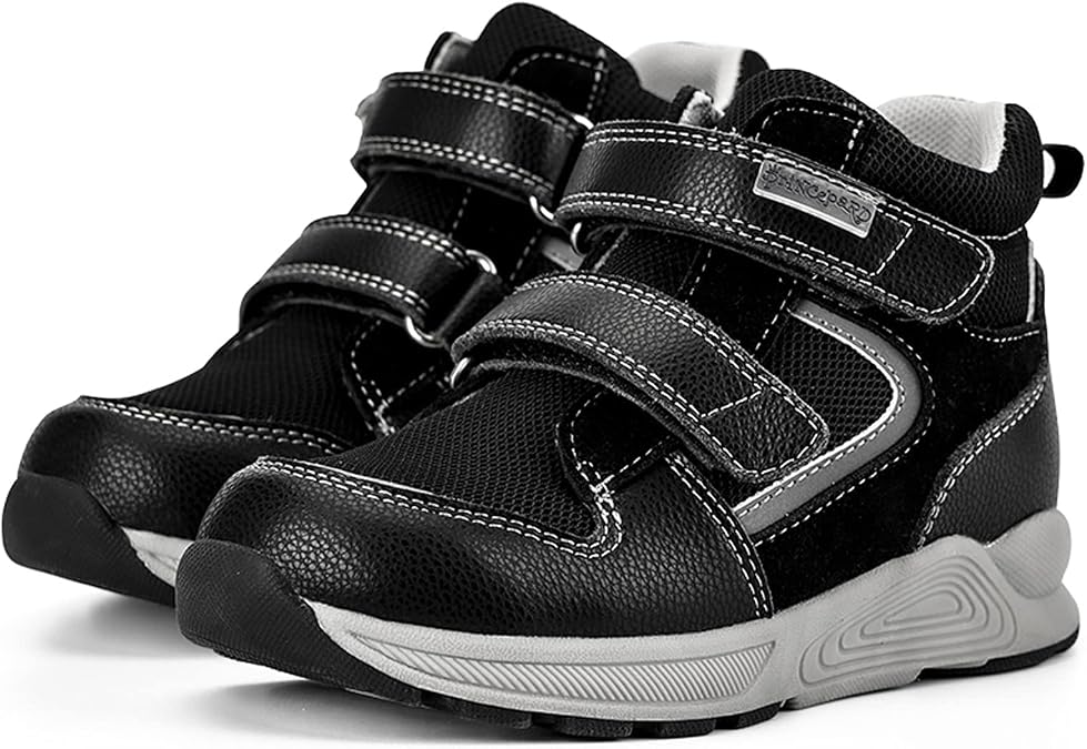 Toddlers Orthopedic Shoes,Kids High-top Corrective Sneakers for Boys and Girls with Arch and Ankle Support, Non-Slip Soles
