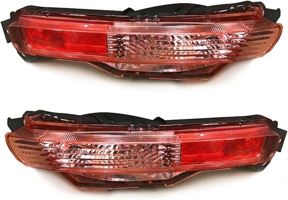 Compatible With Infiniti EX35 EX37 QX50 QX80 Car New Rear Tail Bumper Reflector Lamp Fog Light 265501BA1A 265501BA1C(1 pair)