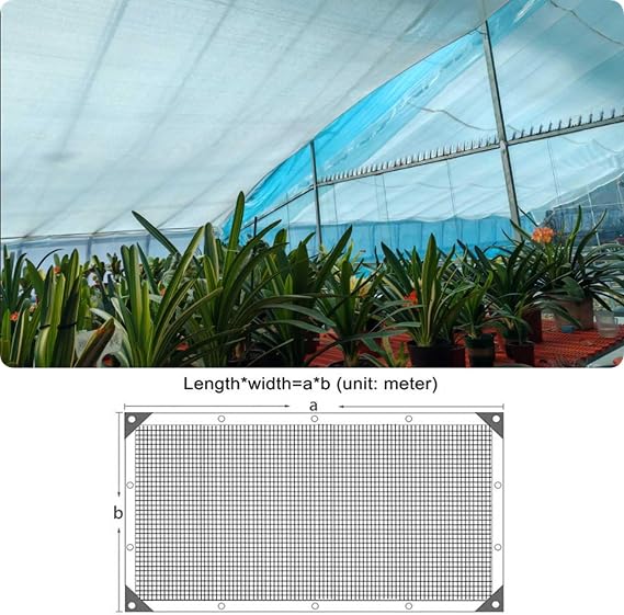 PHATM 30% Shading Rate Polyethylene Shade Net - White Greenhouse Shade Cloth 1.0x2.0m 1.0x3.0m 1.0x4.0m 2.0x2.0m 2.0x3.0m Sun Shade Sail for