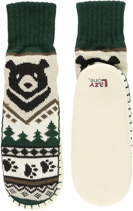 Lazy One Knitted Slippers, Cozy Slipper Socks for Women and Men
