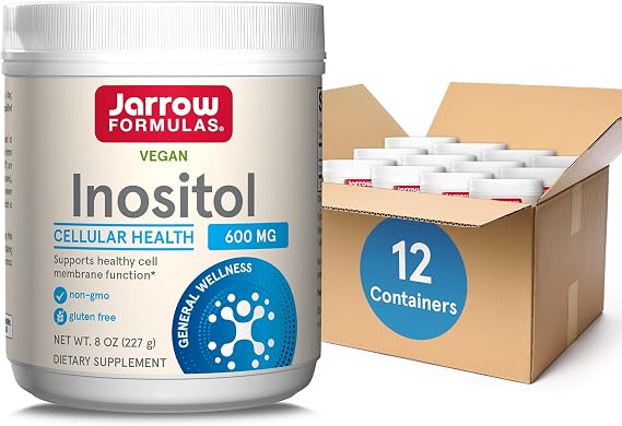 Jarrow Formulas Inositol 600 mg, Dietary Supplement for Cellular Health Support, 8 oz Powder, Approximately 378 Day Supply