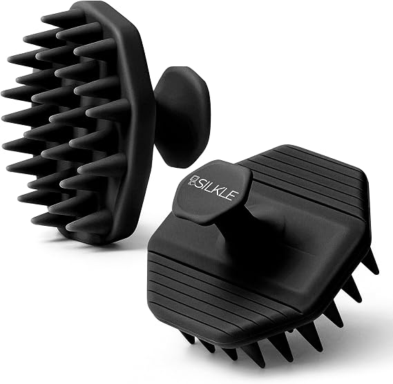 SILKLE Scalp Massager & Silicone Scalp Scrubber - Exfoliating Shampoo Brush