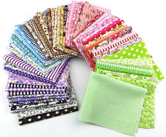 15pcs 20 * 25cm Fabric Patchwork Craft Cotton Material Mixed Squares Bundle THIN Fabric