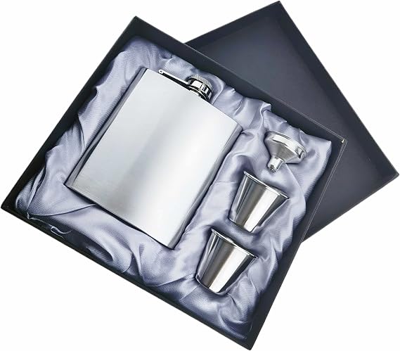 Flask Gift Set Stainless Steel 7Oz Liquor Hip Flask Funnel