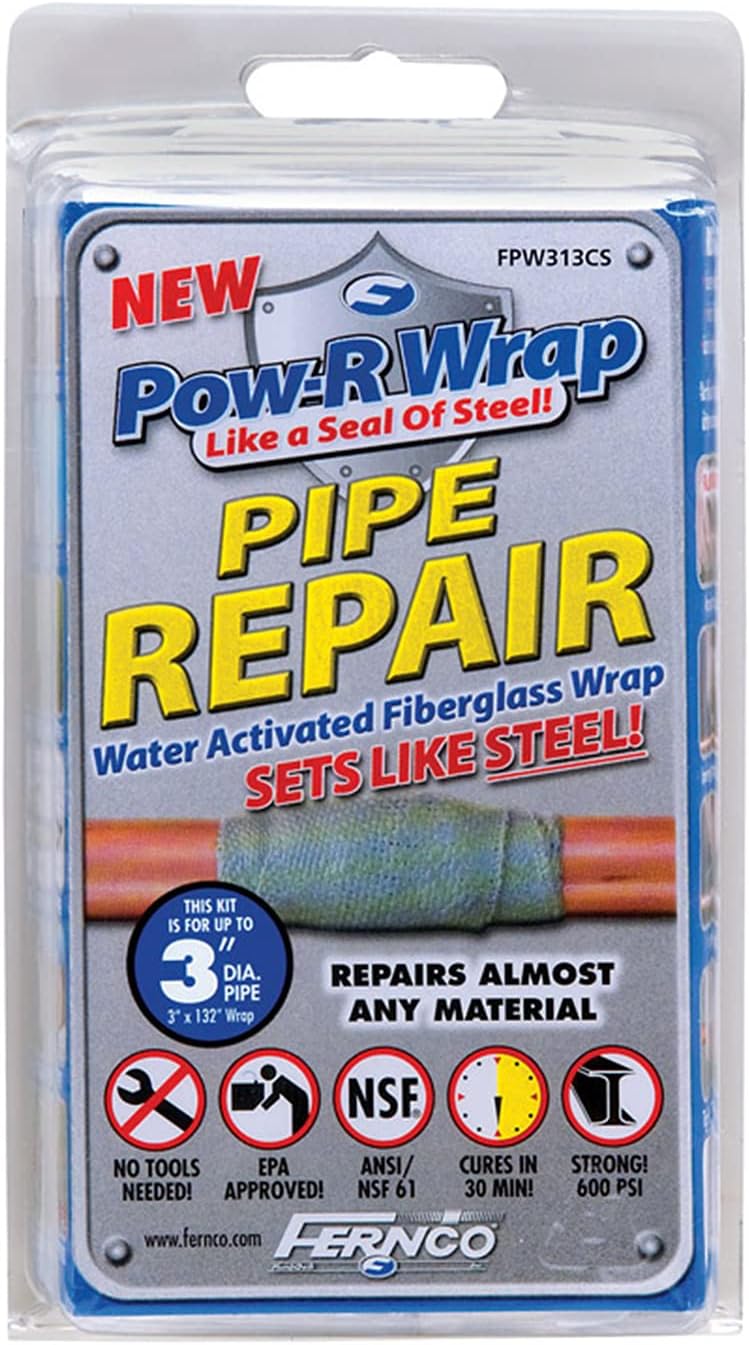 Fiberglass Repair Kit, 3 x 132 In, Gray