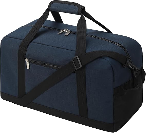 Apenze Small Gym Bag 18 inch Carry On Duffel Bag for Weekender Travel - Navy Blue