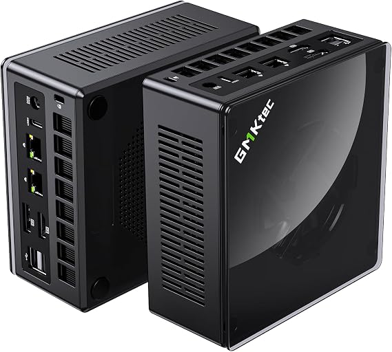 GMKtec AMD Ryzen 9 8945HS (Turbo 5.1GHz) 32GB DDR5 2TB SSD | Mini Gaming PC, Oculink, HDMI 2.1, DP2.1/ i226V Dual NIC LAN 2.5G/ USB-C 4.0 WiFi 6/BT 5.2, USB3.2, Dual Fan Nucbox K11