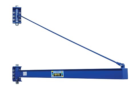 Vestil JIB-HC-6 Steel High Clearance Tie Rod Jib 79-3/4 in. I-Beam 600 Lb. Capacity Blue