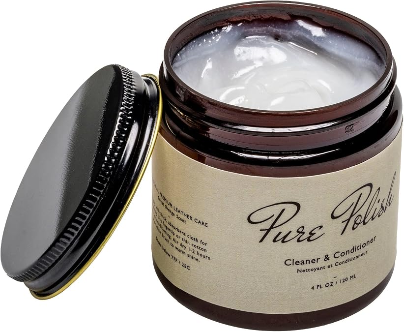 Pure Polish Premium Natural Leather Cleaner and Conditioner - 4 oz