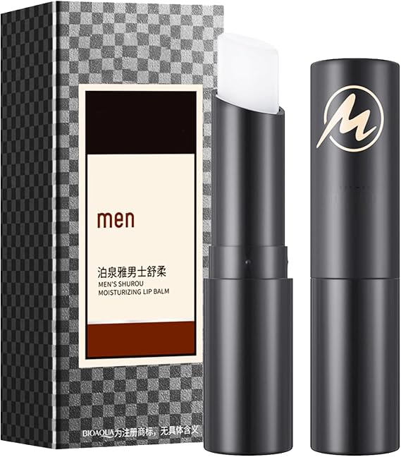 Men's Lip Balm for Dry Cracked Lips, Mini Soothing Hydrating | Moisturizing lip care. Non-sticky smooth treatment. Great for daily use on the go.