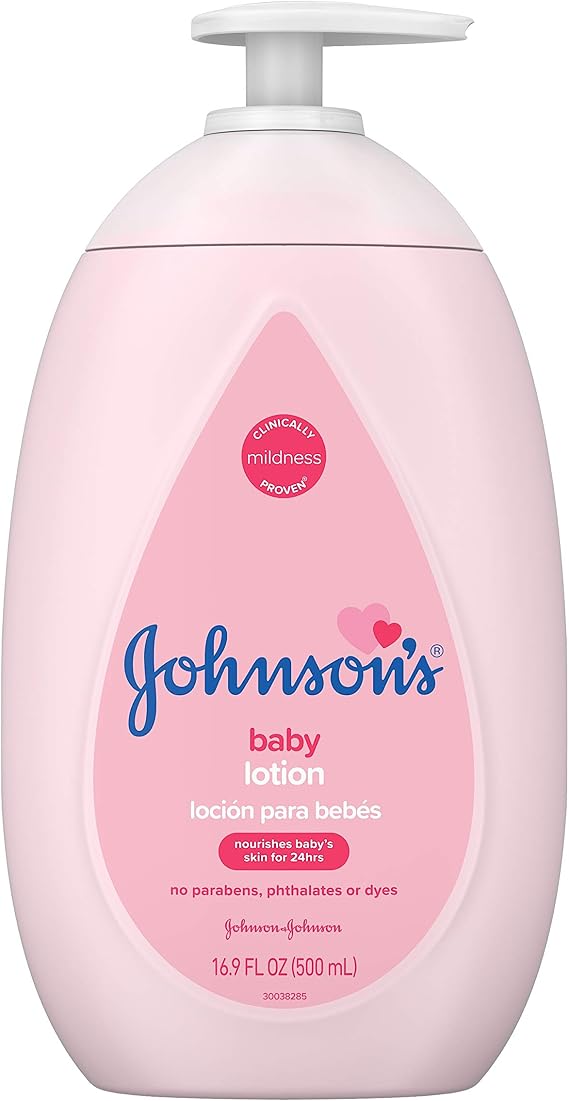 Johnson's Moisturizing Baby Lotion with Coconut Oil Hypoallergenic, 16.9 Fluid Ounce, (JNJ17560)