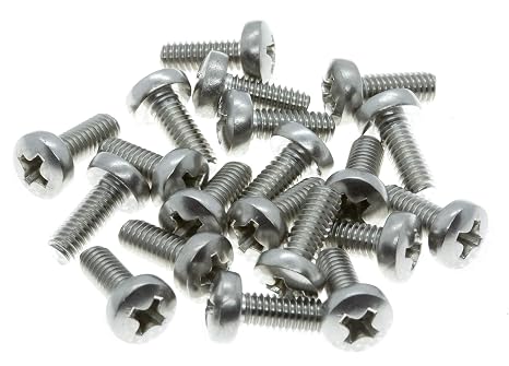 M4 (4mm x 6mm) Phillips Pan Head Machine Screws - Stainless Steel A2 (Pack of 20) DIN 7985 - F11B 4x6_20