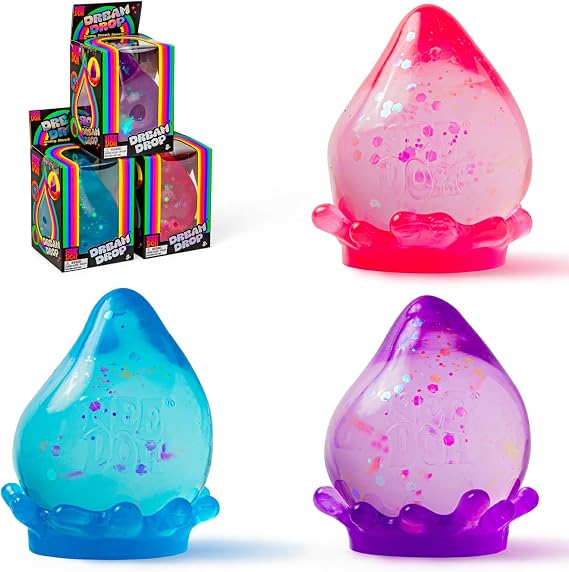 Schylling NeeDoh Dream Drop - Sensory Squeeze Toy Dreamy Smooth Squeeze - 3" Tall - Colors May Vary Pack of 1