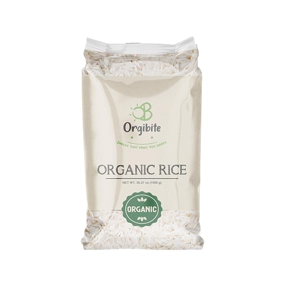 Orgibite Organic Rice | Gluten Free | Healthy and Sugar Free, Gluten Free, Non GMO Rice | 35.27 Oz (Pack Of 1)