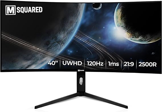 M2 Vision 40" 5K2K Ultrawide Monitor, 5120x2160, 120Hz, USB-C 65W, IPS Black, MacBook Compatible, HDR600, Height Adjustable Stand