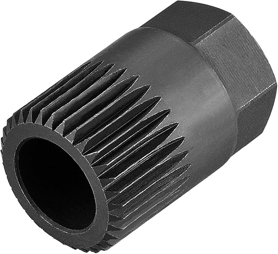 Car Alternator Clutch Free Wheel Pulley Removal Tools 33T Sprocket V-Belt Free Wheel Pulley Removal Alternator Pulley Tools Compatible for VW Golf, Vento, Passat, AU-DI A3, Volvo