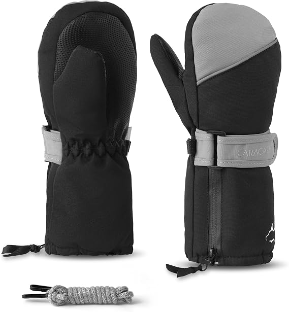 Toddler Kids Snow Mittens Waterproof Ages 2-7, Thinsulate Warm Boys Girls Winter Ski Mittens for Kids