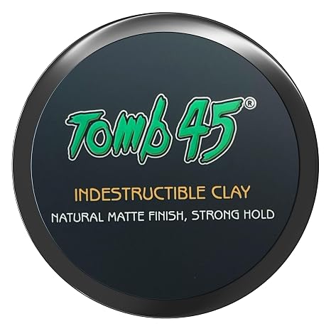 Tomb45 Indestructible Hair Clay, High Strong Hold with Matte Finish Hair Styling Product