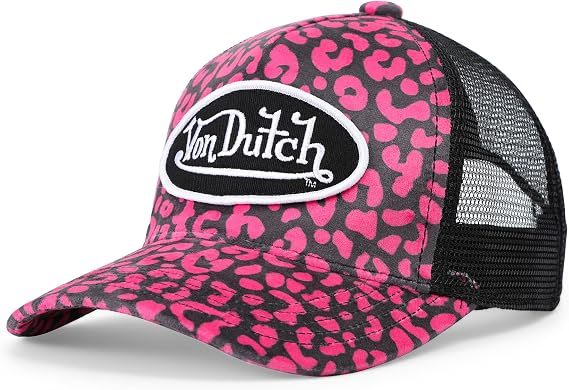 Von Dutch Kids Velvet Trucker Hat | Adjustable Mesh Snapback with Logo Patch & Soft Velvet Front
