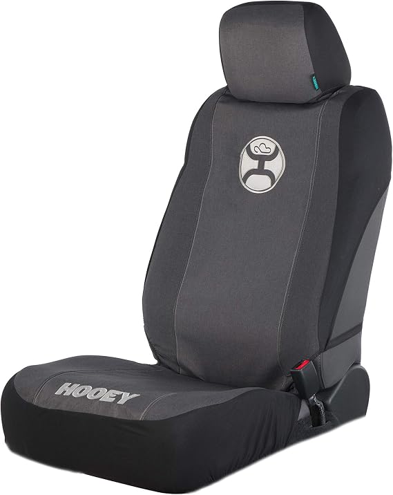 Hooey Low Back Seat Cover, Durable Bucket Seat Protection, Easy to Install Seat Covers for Car, Truck, Van, SUV, Lounger (Heather Black)