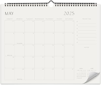 Beautiful 2025-2026 Wall Calendar - Runs from January 2025 until July 2026 – 14.5x11.5 Office Wall Calendar for Easy Organizing