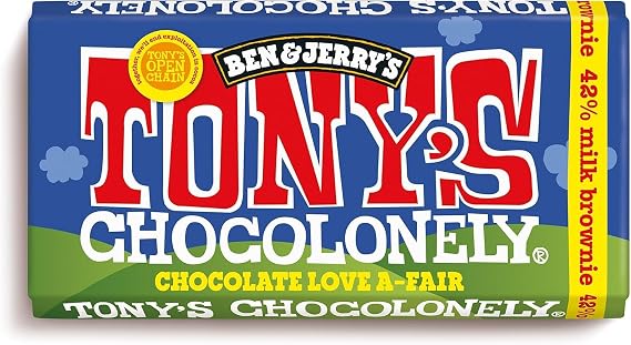 Tony's Chocolonely, Bar Chocolate Milk Brownie, 6.35 Ounce
