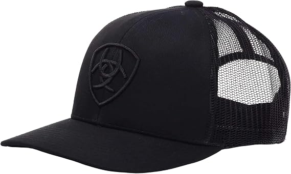 ARIAT Men's Shield Logo Cap, Adjustable Snap-Back Closure