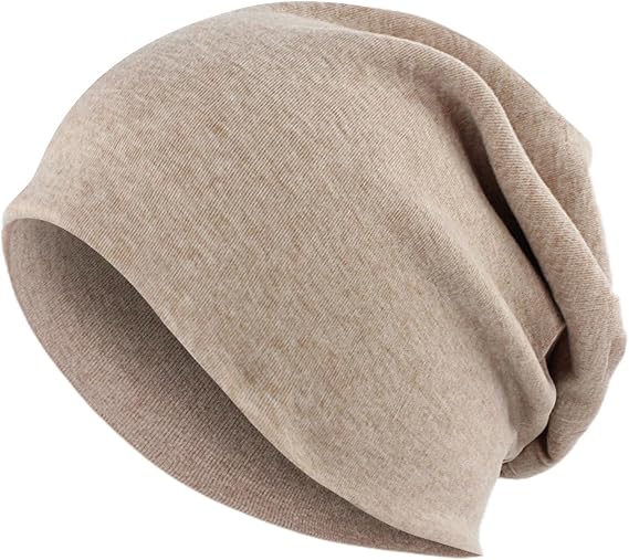 LIMHOO Soft Stretch Beanie Cap Solid Color Turban Headwear Head Cover